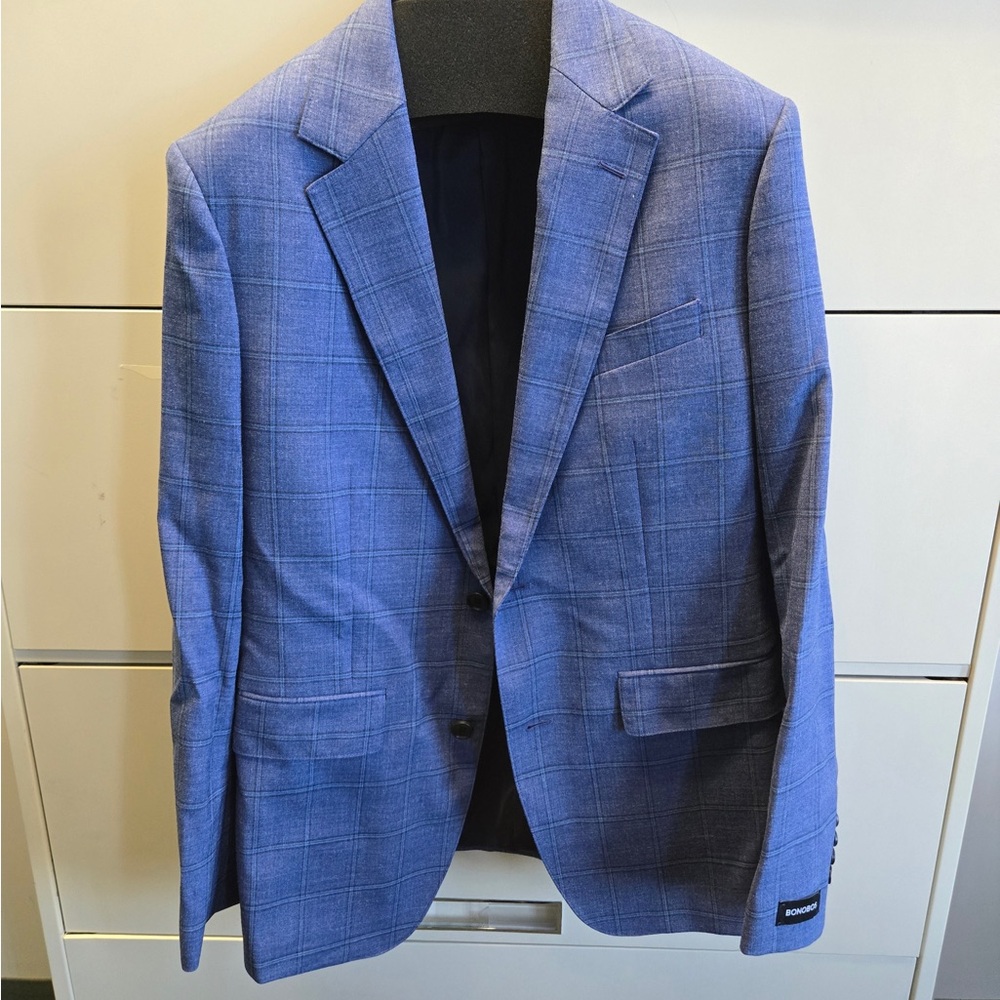 Bonobos Classic Blue Checkered Blazer